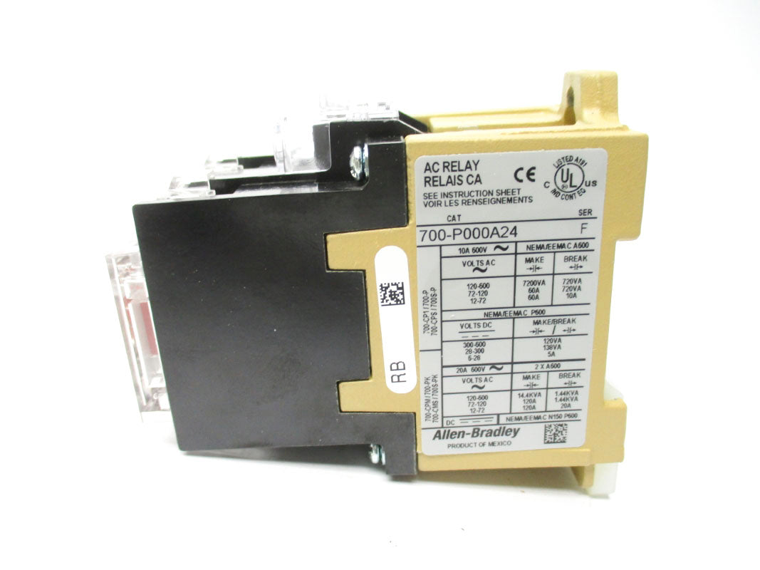 ALLEN BRADLEY 700-P000A24 SER. F 24V 20A (WH) NSMP