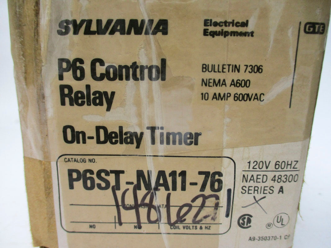 SYLVANIA P6ST-NA11-76 SER. A 10A 110/120V 0.3-30S NSMP
