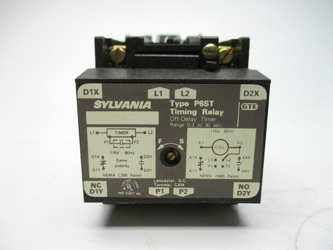 SYLVANIA P6ST-FA11-76 SER. A 110/120V 10A 0.3-30S NSMP