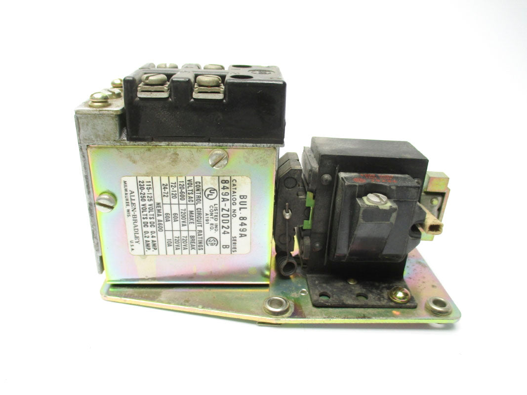 ALLEN BRADLEY 849A-ZOD24 SER. B 110/120V 60A (BK/YL) NSMP