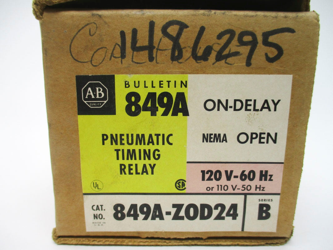 ALLEN BRADLEY 849A-ZOD24 SER. B 110/120V 60A (BK/YL) NSMP