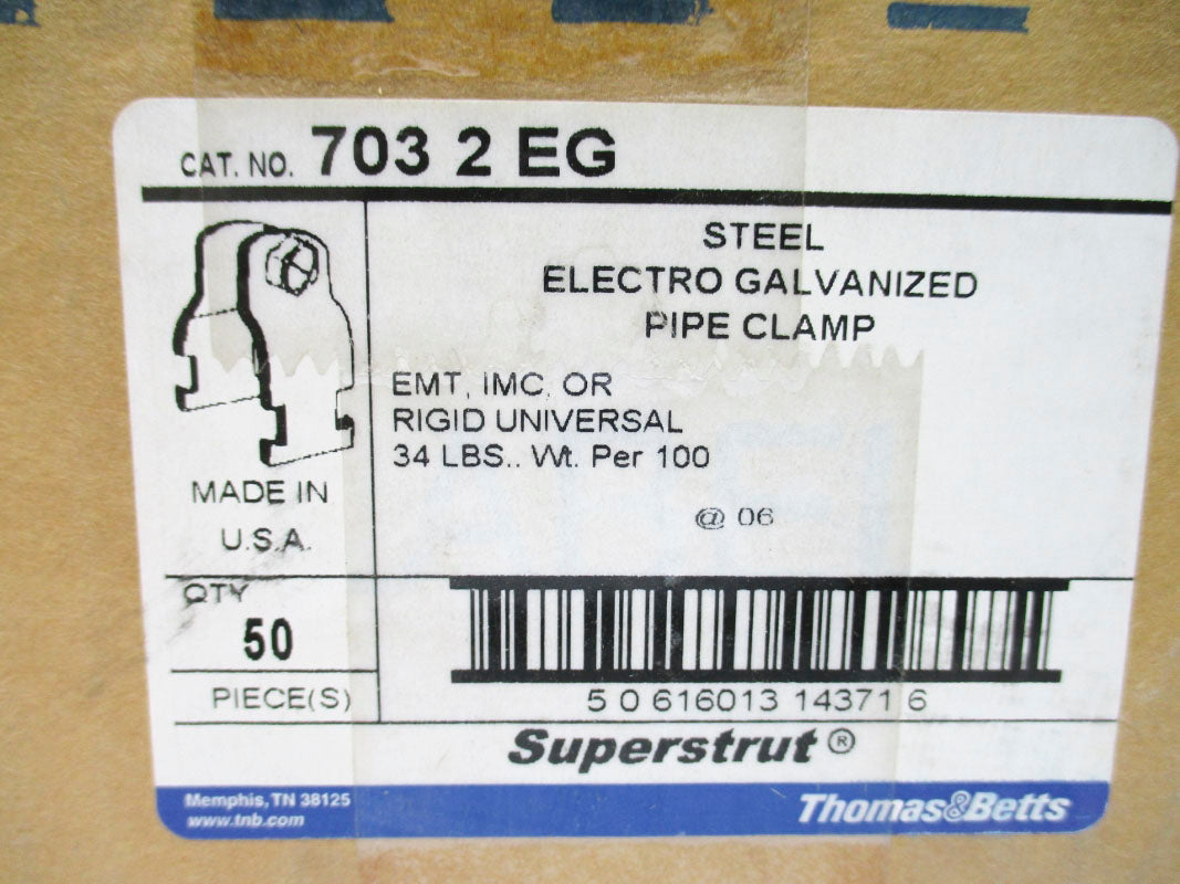 THOMAS&BETTS 7032EG (PKG OF 50) NSMP