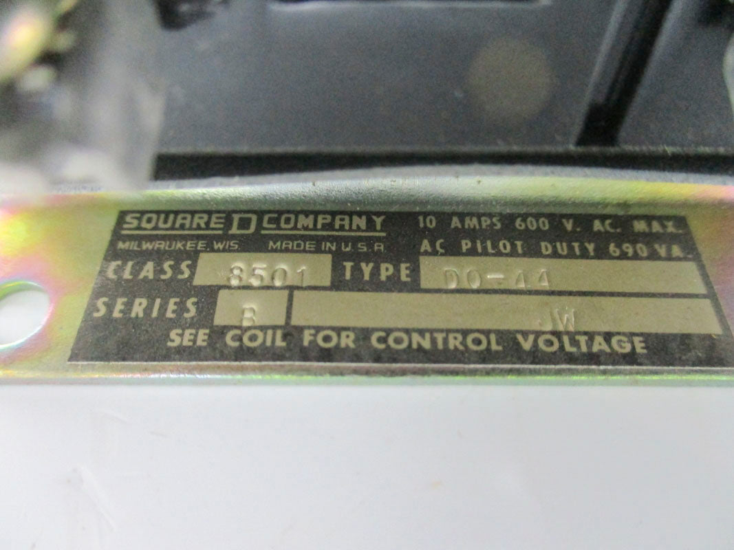 SQUARE D 8501DO44 SER. B 10A 440/480V NSNP