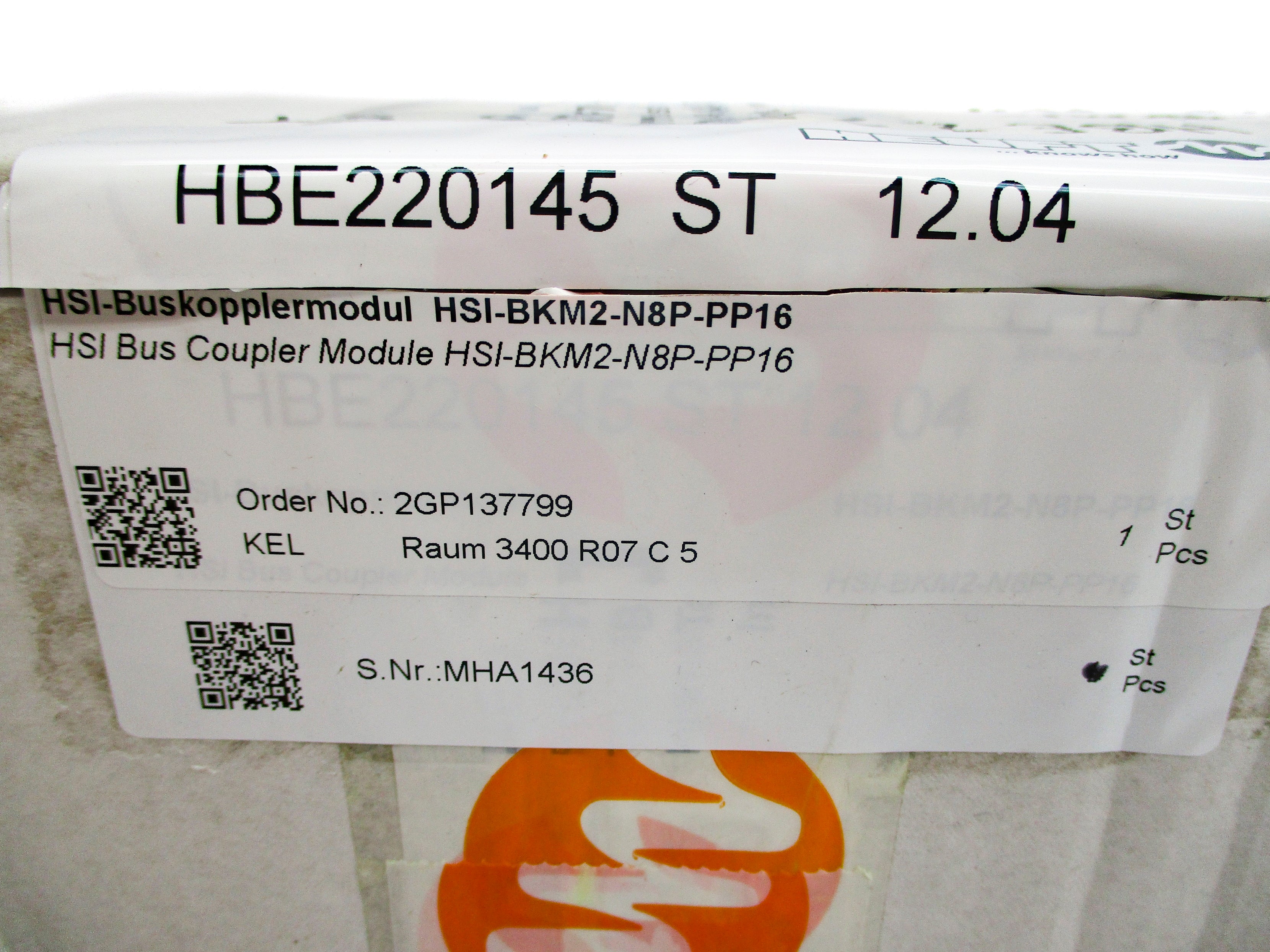 HEUFT HBE220145 HIS-BKM2-N8P-PP16 NSMP