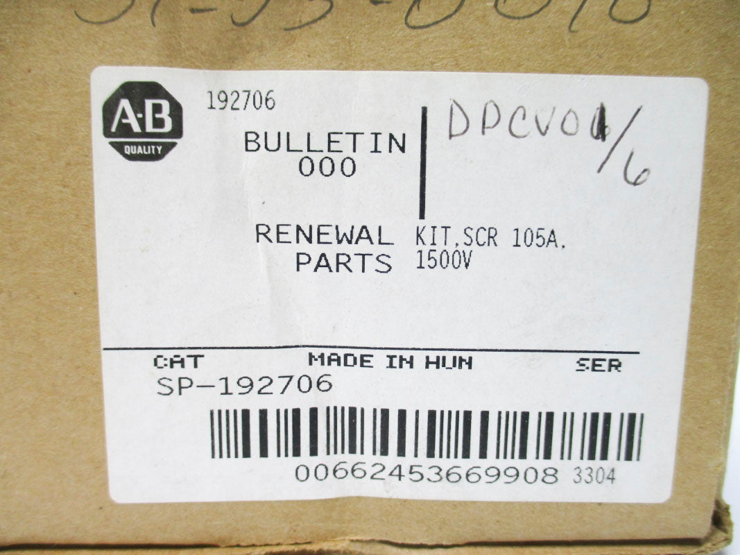 ALLEN BRADLEY SP-192706 1500V 105A NSFS