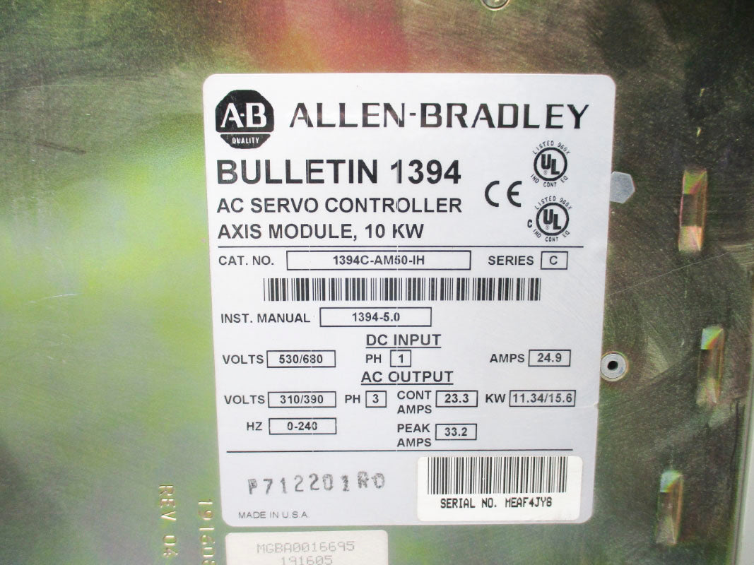 ALLEN BRADLEY 1394C-AM50-IH SER. C UNMP