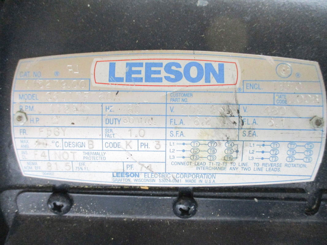LEESON C6T17FZ60A 115279.00 460V 6.2A NSNP