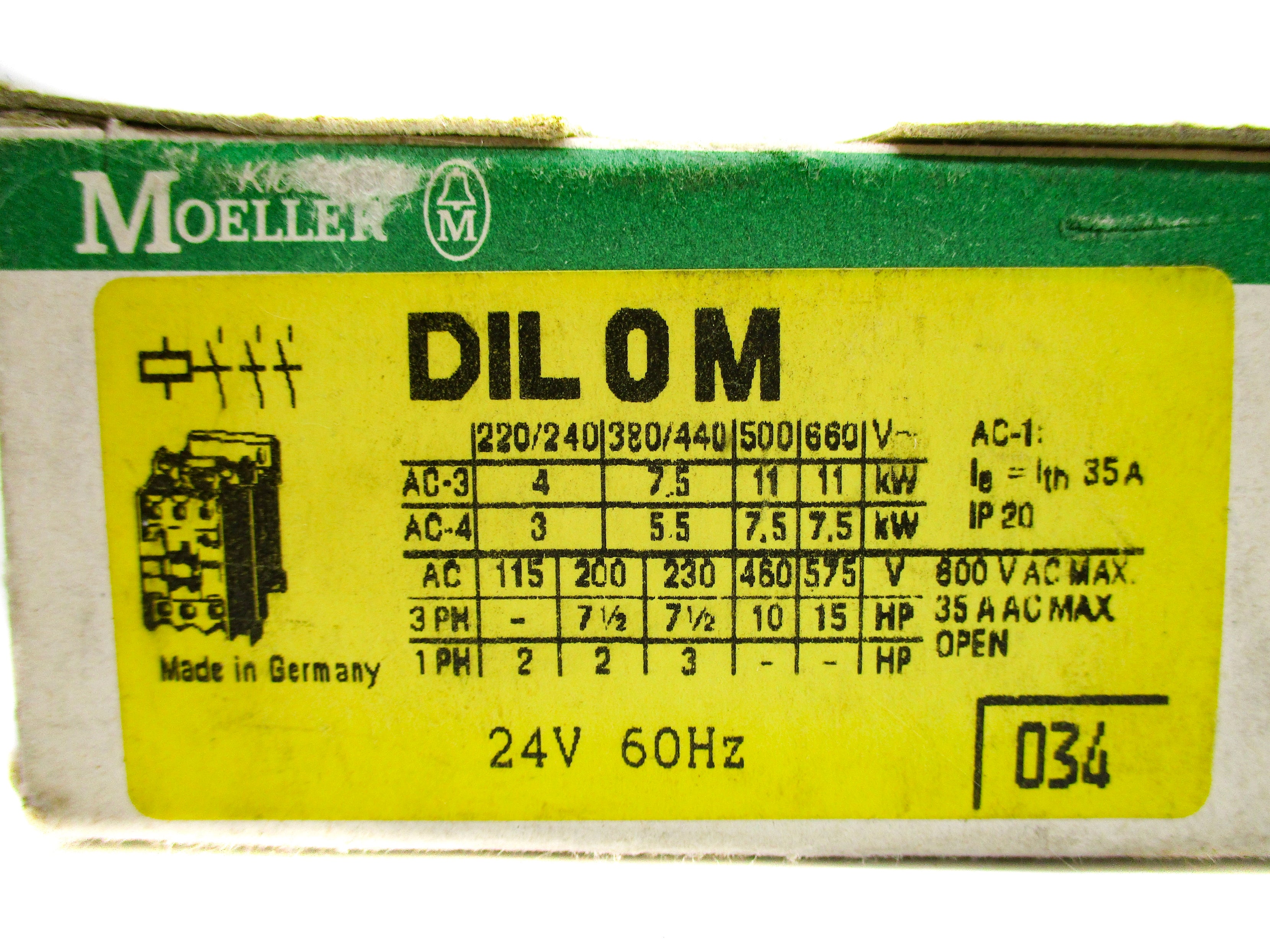 KLOCKNER MOELLER DIL0M 24V NSMP