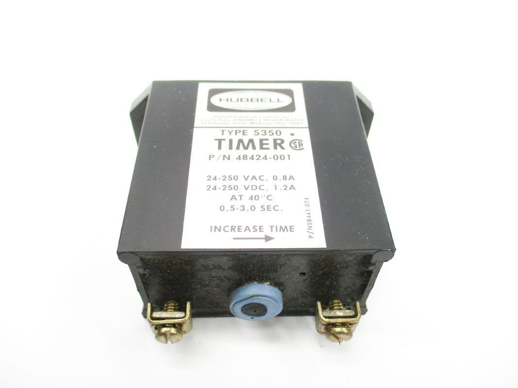 HUBBELL 5350 48424-001 24-250VAC 0.8A 0.5-3.0S NSNP