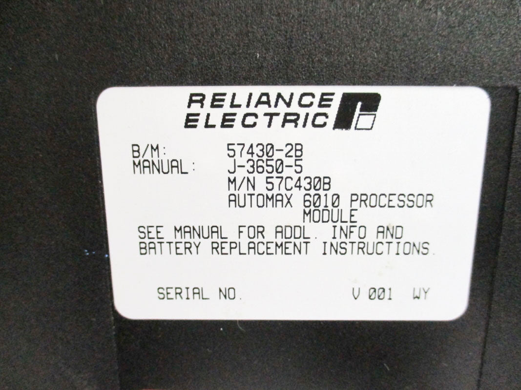 RELIANCE ELECTRIC 57C430B 57430-2B UNMP