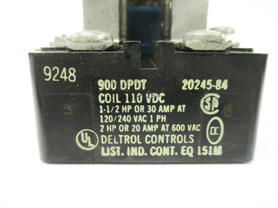 DELTROL CONTROLS 20245-84 110VDC 30A UNMP