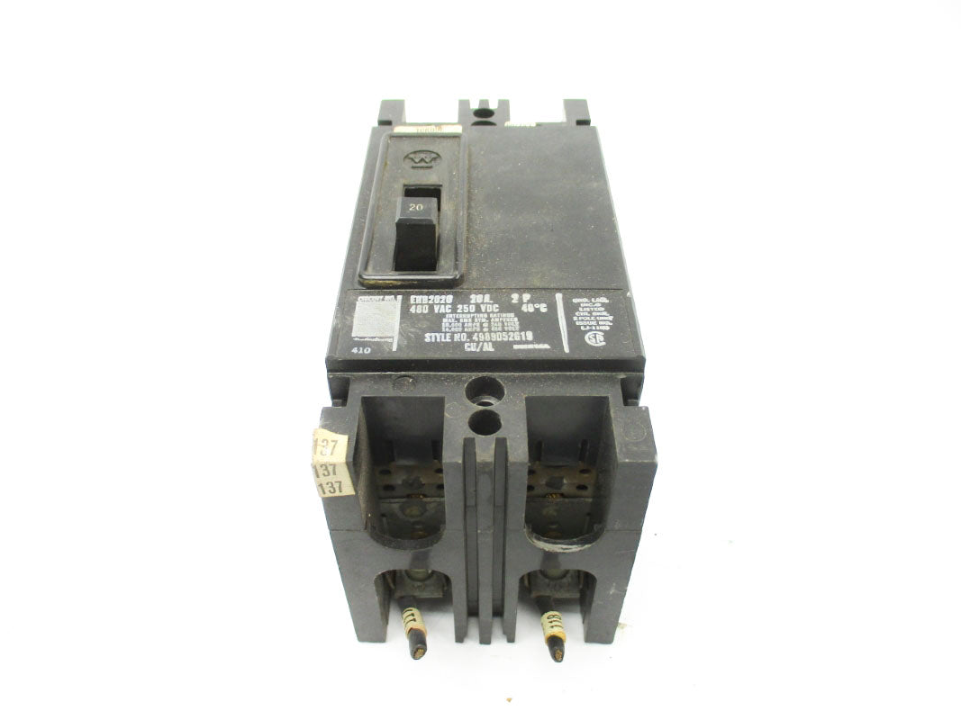 WESTINGHOUSE EHB2020 480VAC 20A UNMP