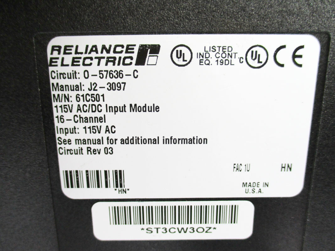 RELIANCE ELECTRIC 0-57636-C 115V UNMP
