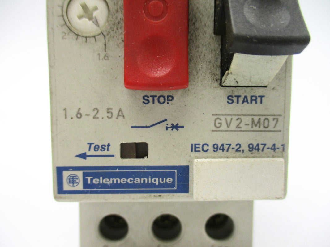 TELEMECANIQUE GV2-M07 690V 1.6-2.5A UNMP