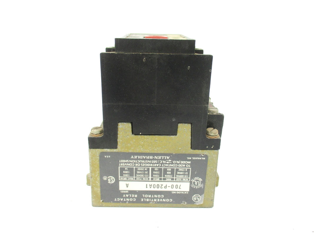 ALLEN BRADLEY 700-P200A1 SER. A 110/115-120V 60A UNMP