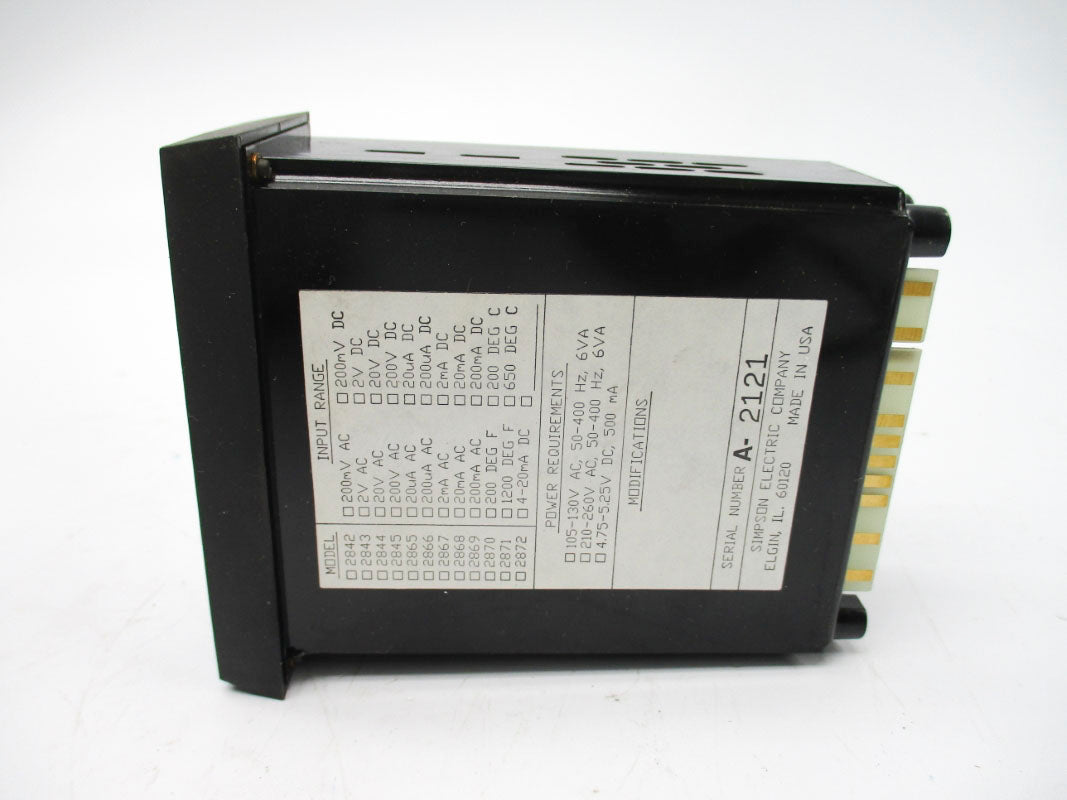 SIMPSON 2865 81A200 105-130VAC NSNP