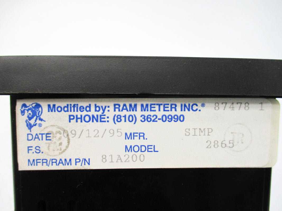 SIMPSON 2865 81A200 105-130VAC NSNP