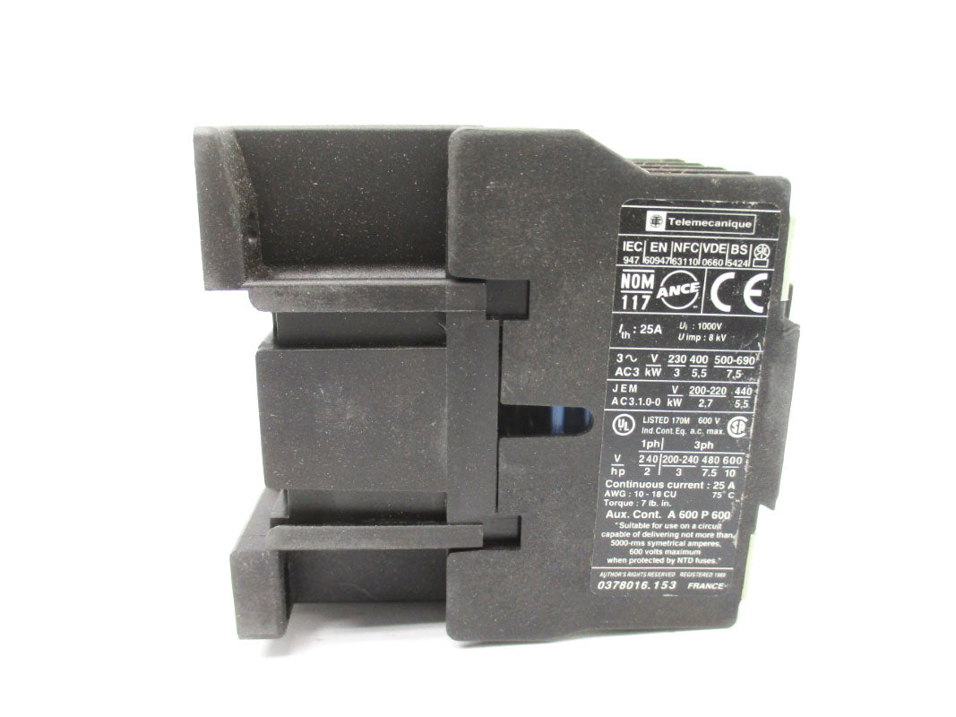 TELEMECANIQUE LC1D1201F7 110V 25A NSMP