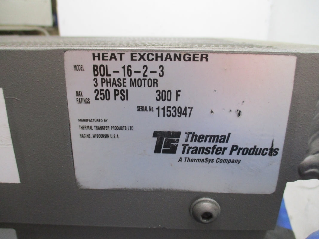 THERMAL TRANSFER ABSORBER RECIRCULATION PUMP BOL-16-2-3 250PSI 300F NSNP