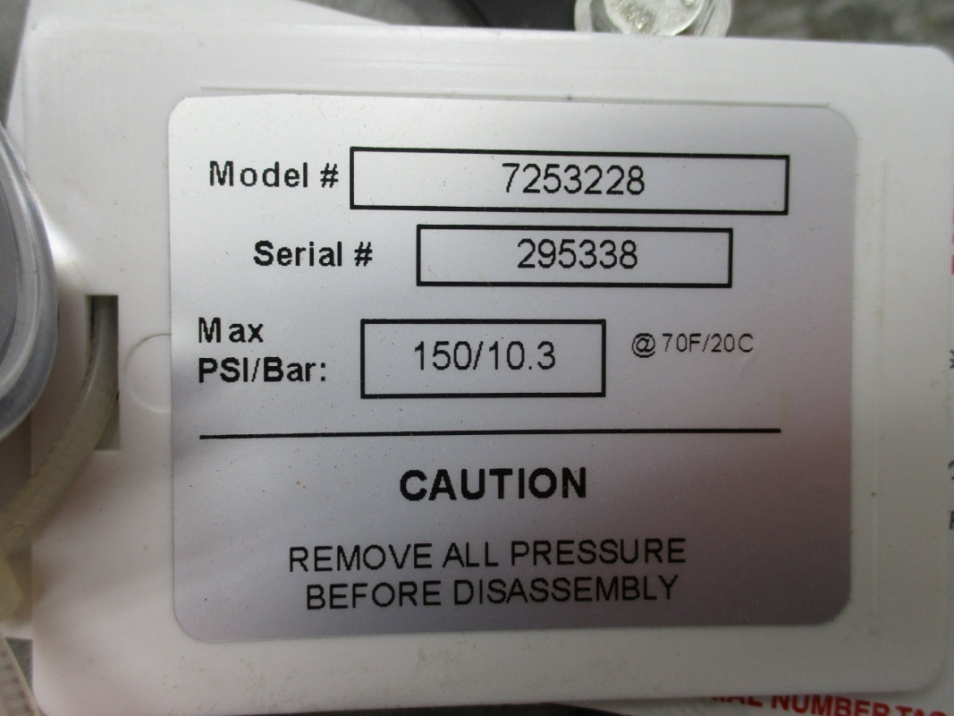 PROMINENT FLUID CONTROLS 7253228 150PSI 70F NSMP