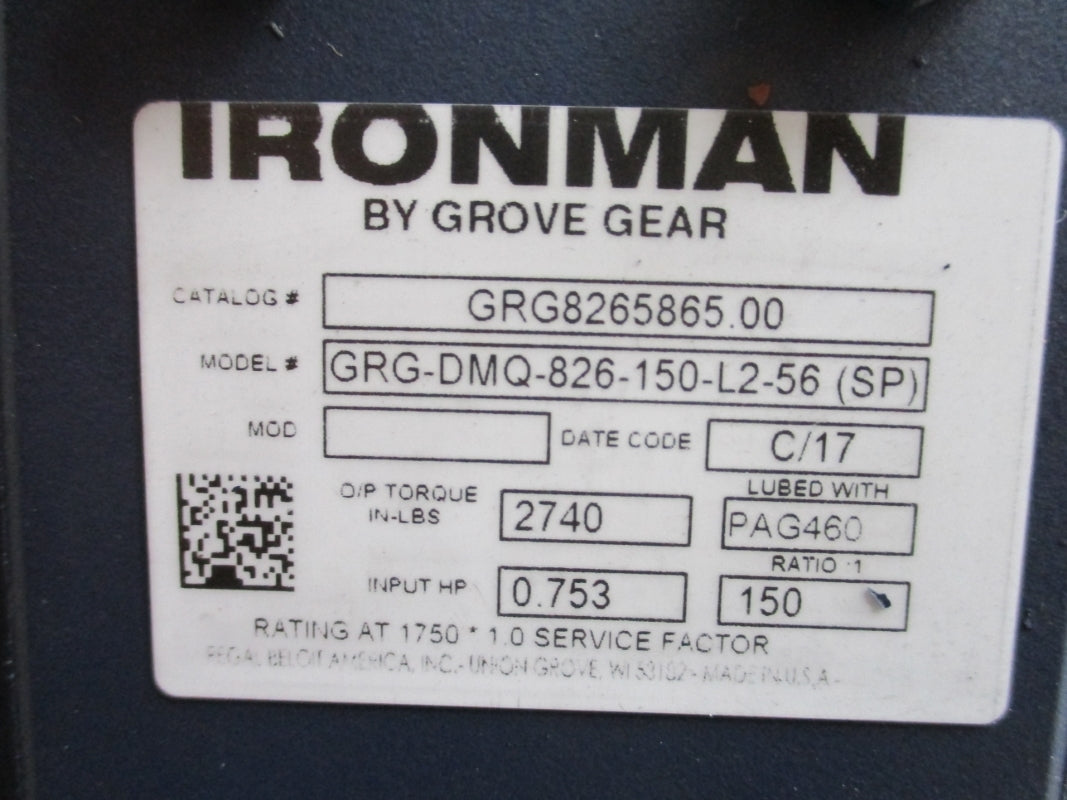 IRONMAN GRG8265865.00 GRG-DWQ-826-150-L2-58(SP) NSNP