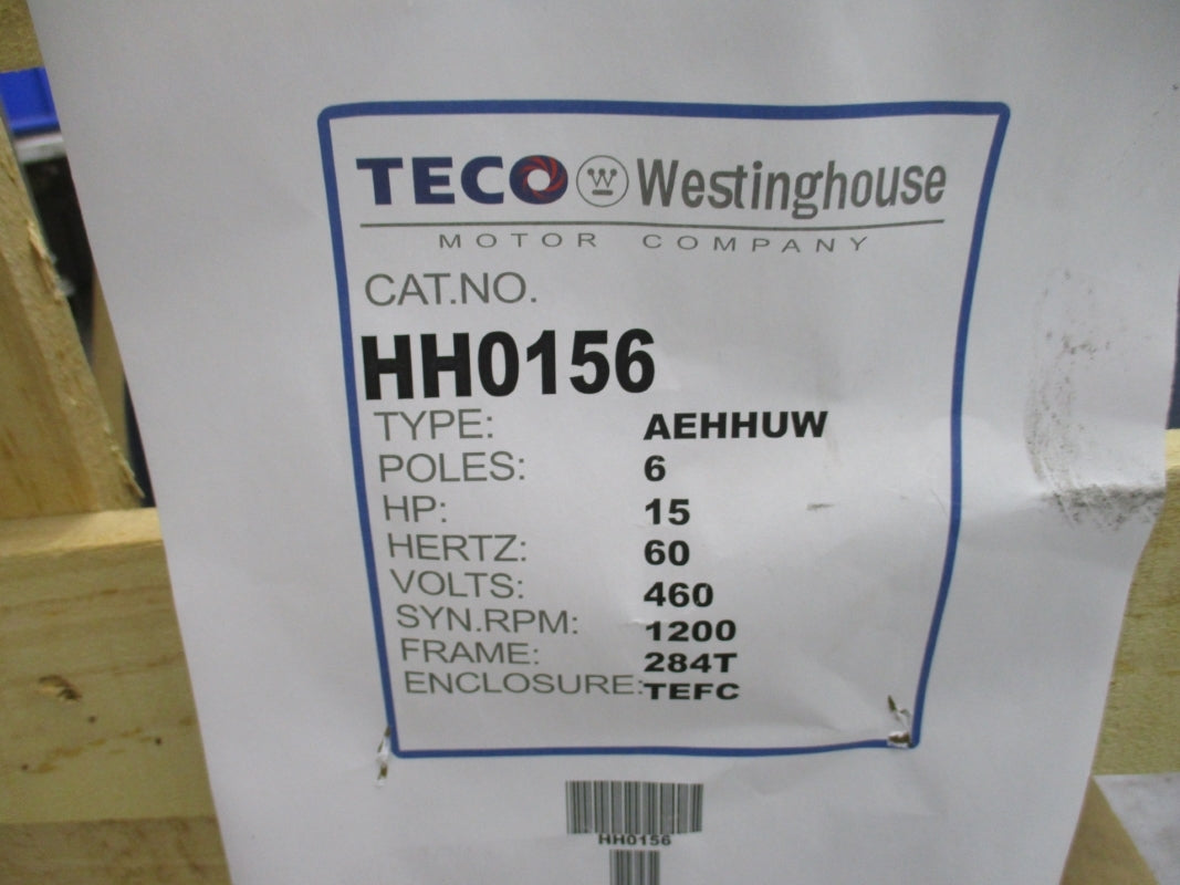 TECO WESTINGHOUSE HH0156 AEHHUW 460V 18.2A NSMP