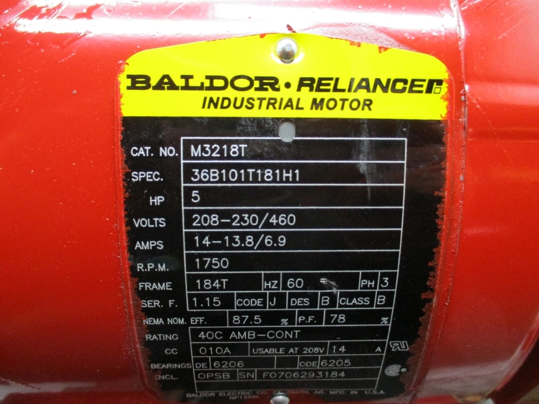 BELL & GOSSETT 1510 2.5BB 7.625BF 5HP 1800 RPM NSNP