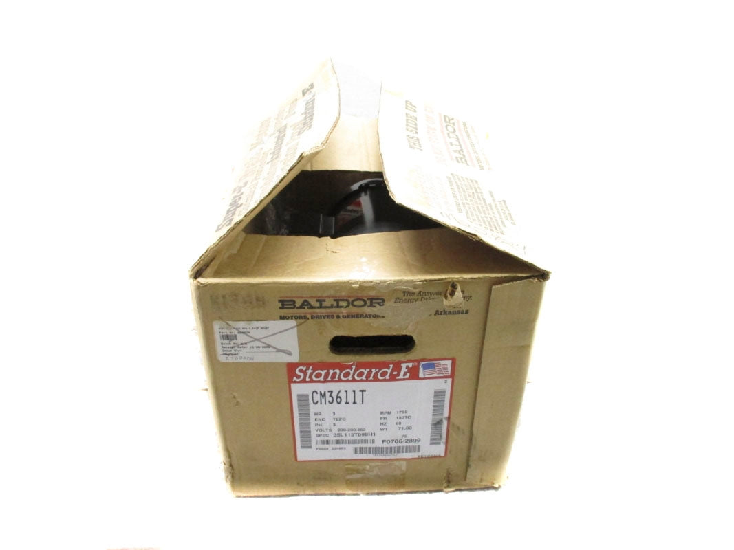 BALDOR CM3611T 208-230/460V 8.3-8.2/4.1A NSMP