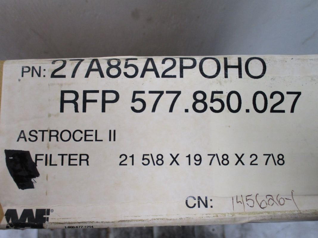 ASTROCEL 27A85A2POHO 21-5/8 X 19-7/8 X 2-7/8 NSFS