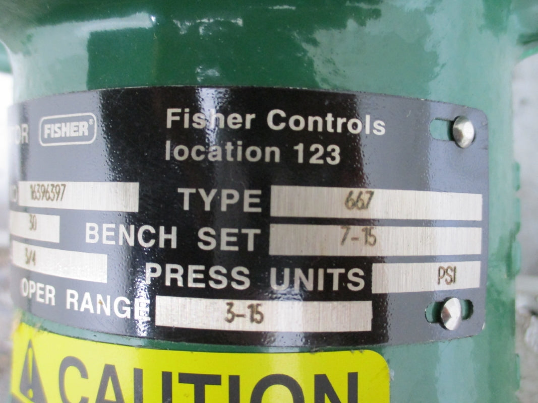 FISHER CONTROLS ET 667 3-15PSI 1-5/16" NSNP
