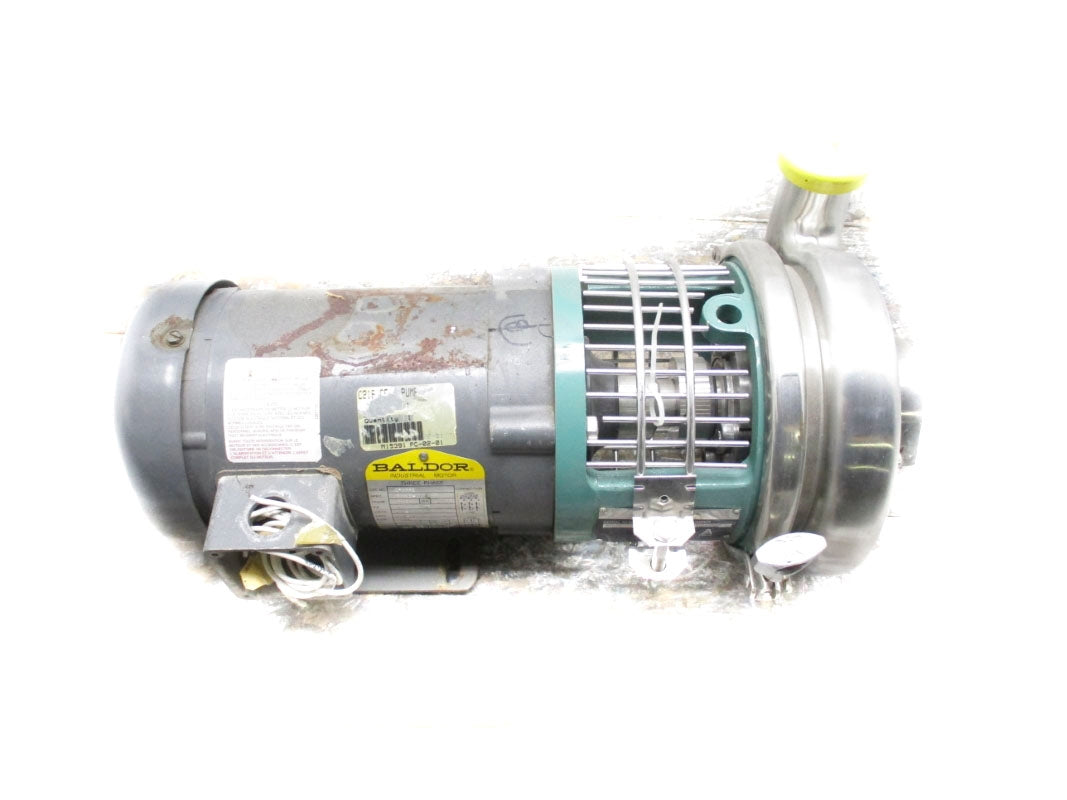 TRI-CLOVER C216MD14T-20C4V-01U-23SP W/ BALDOR CM3542 208-230/460V 3.2-3/1.5A NSNP