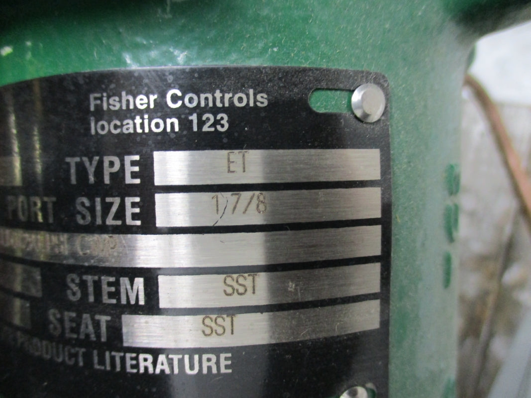FISHER CONTROLS ET 667 3-15PSI 1-7/8" ACTUATED VALVE NSNP