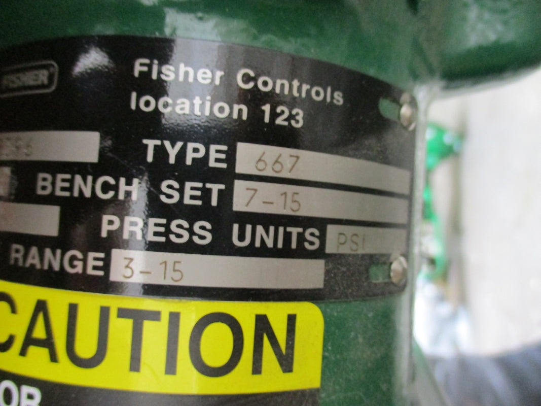 FISHER CONTROLS EZ 667 3-15PSI 1" ACTUATED VALVE NSNP