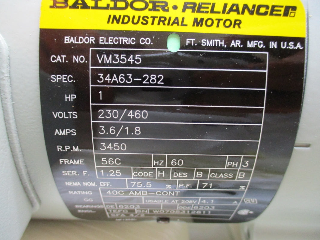 FRISTAM PUMPS FP702-95 W/ BALDOR VM3545 230/460V 3.6/1.8A NSMP
