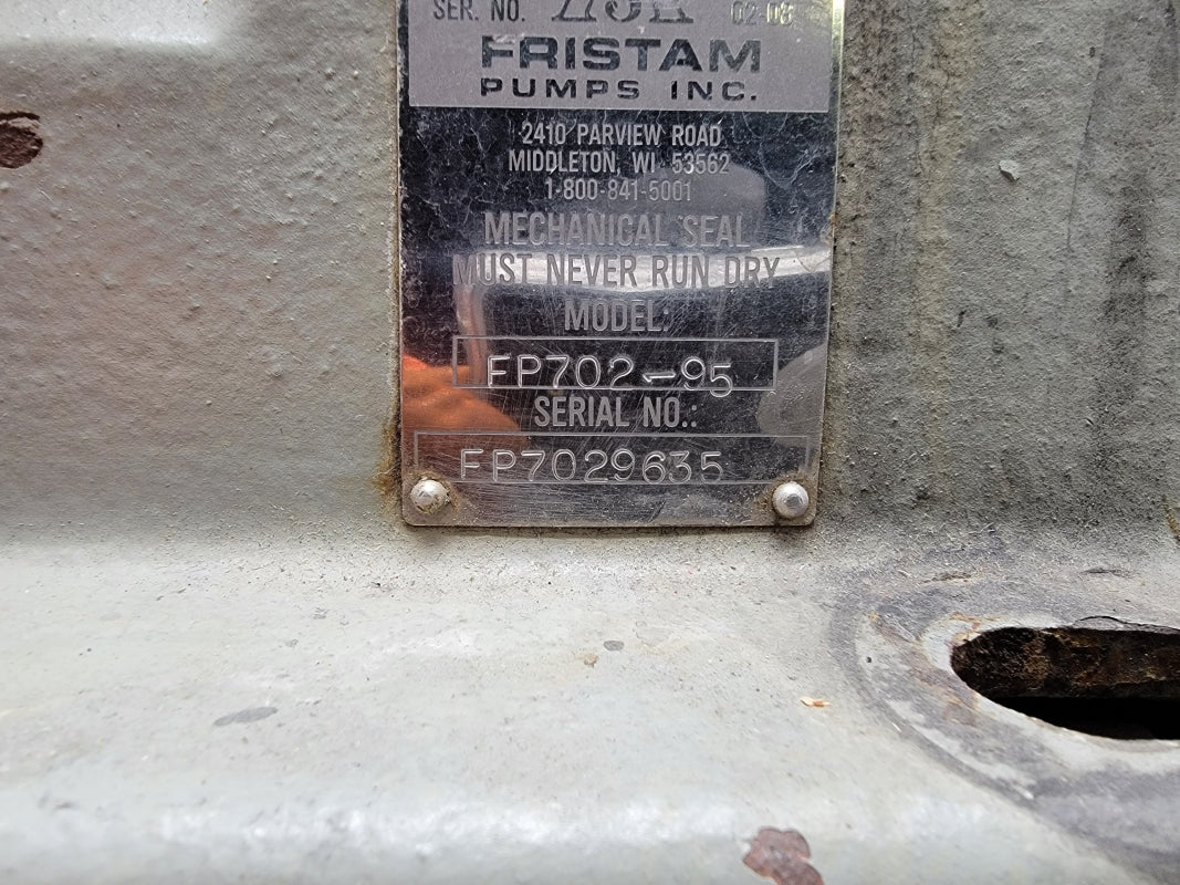 FRISTAM PUMPS FP702-95 W/ VM3545 208-230/460V 3.7-3.6/1.8A NSNP
