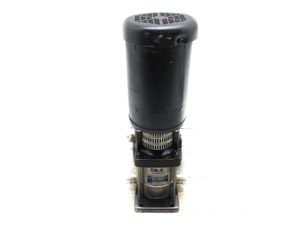 GRUNDFOS CRN4-40U-P-G-BUBE D-9504 300PSI W/ BALDOR 84Z04008 208-230/460V 5-4.6/2.3A NSNP
