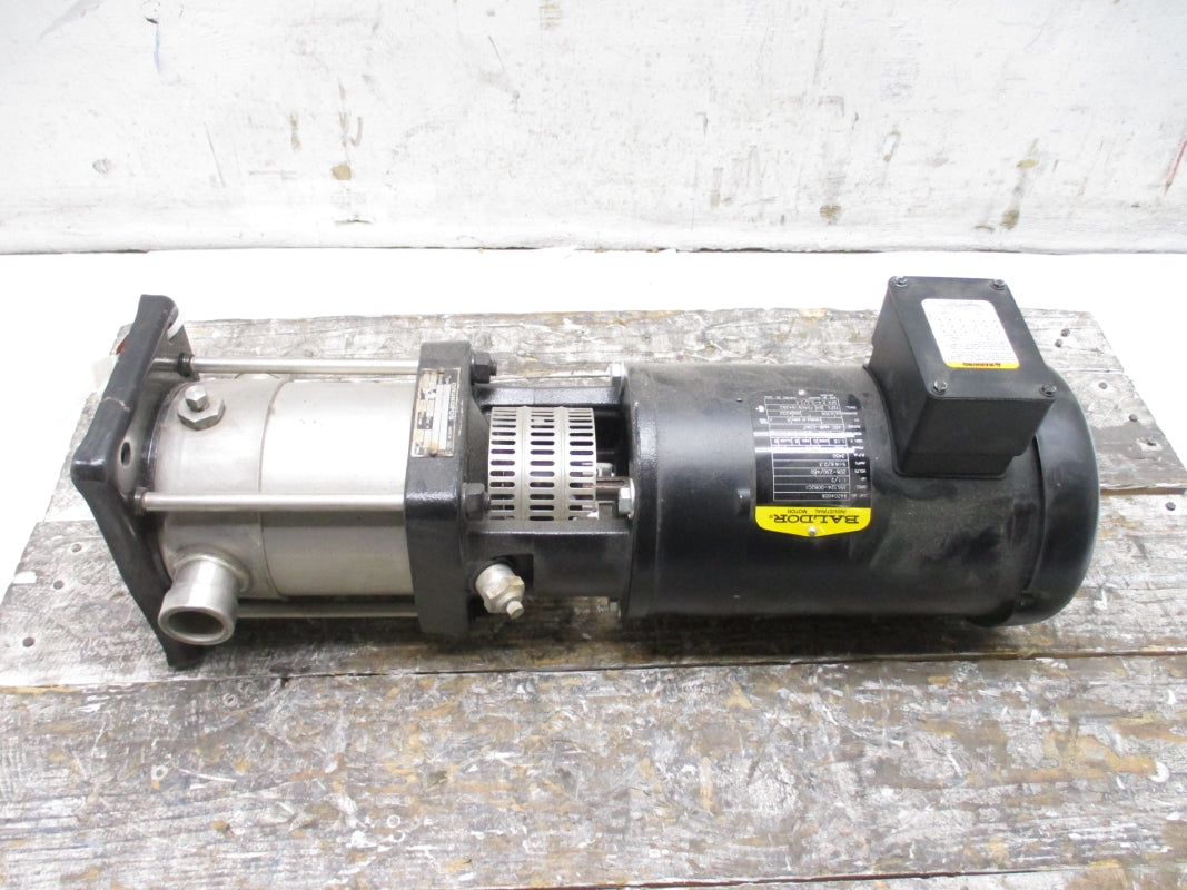 GRUNDFOS CRN4-40U-P-G-BUBE D-9504 300PSI W/ BALDOR 84Z04008 208-230/460V 5-4.6/2.3A NSNP
