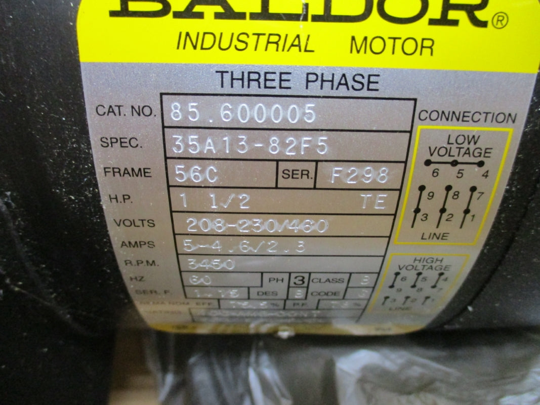 GRUNDFOS CR8-20 U-G-A-AUUE B-42006062E-P1-9814 230PSI 250F W/ BALDOR 85.600005 208-230/460V 5-4.6/2.3A NSMP