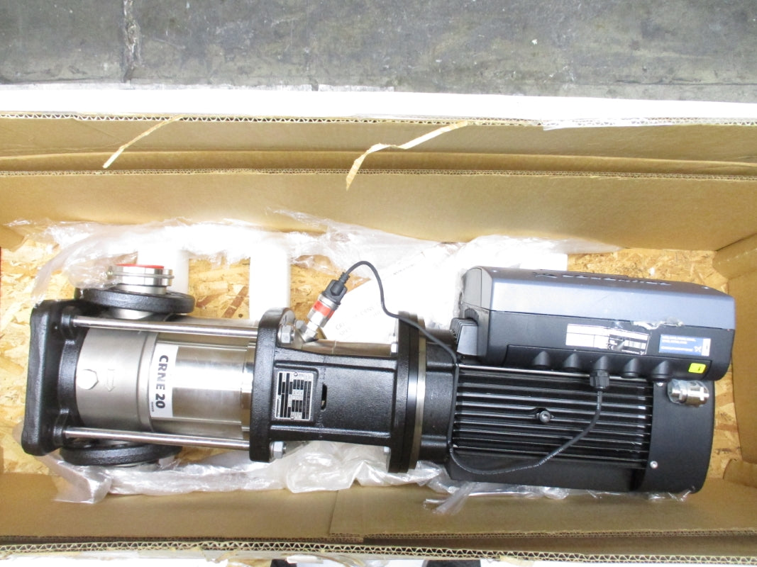 GRUNDFOS CRNE20-03 AN-FGJ-G-E-HQQE A96541443-P10720221 363PSI 248F W/ MLE132DA-2-215TC-D1 460/480V 10.3A NSMP
