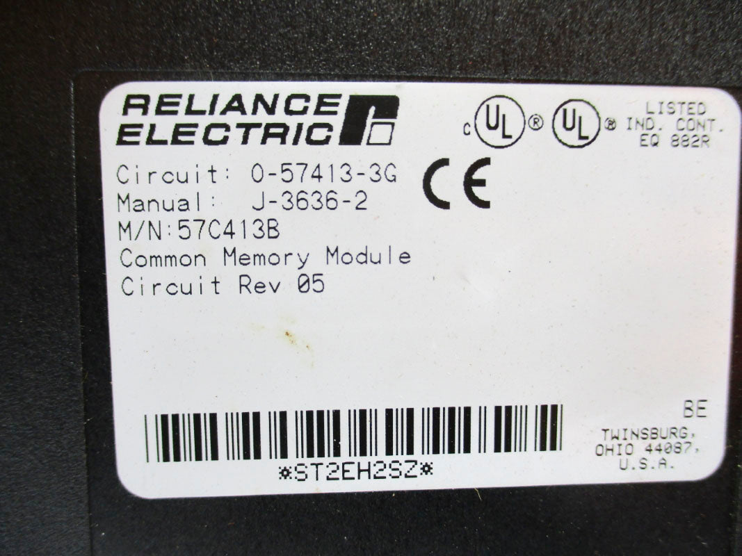 RELIANCE ELECTRIC 57C413B 0-57413-3G REV. 05 UNMP