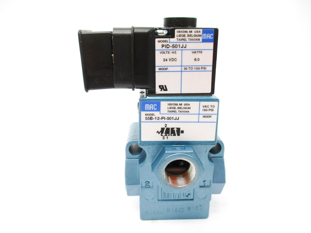 MAC 55B-12-PI-501JJ 150PSI 24VDC NSMP