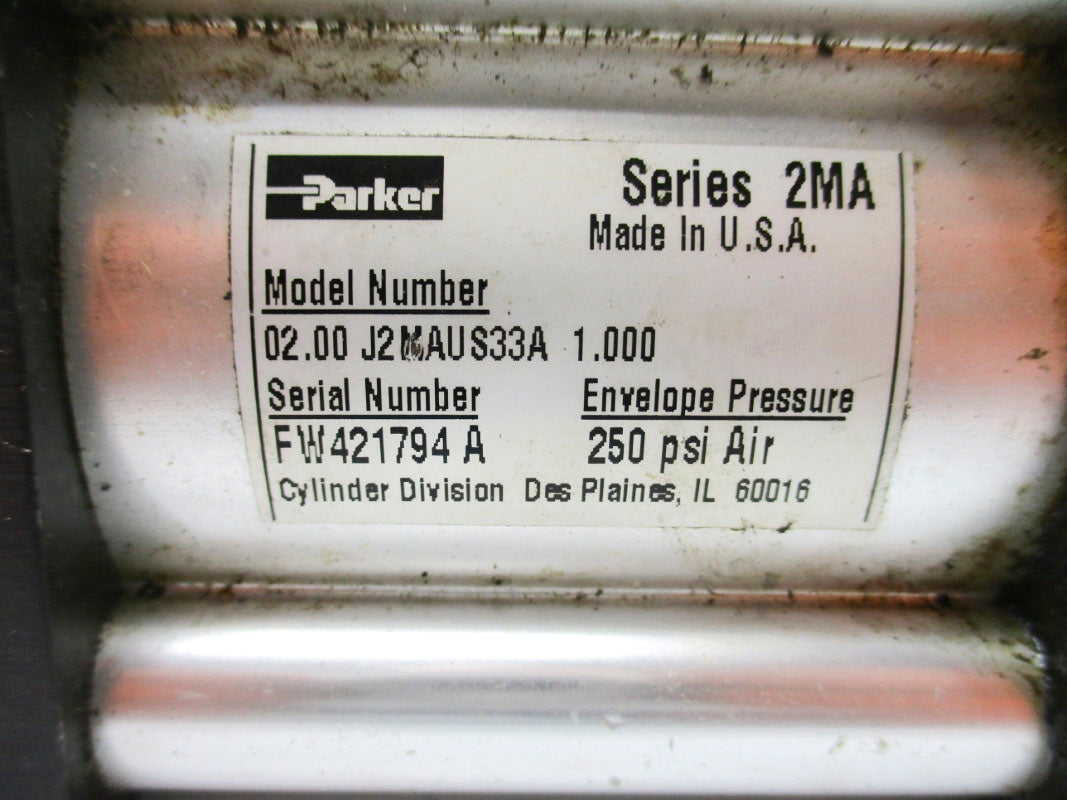 PARKER 02.00J2MAUS33A1.000 SER. 2MA 250PSI UNMP
