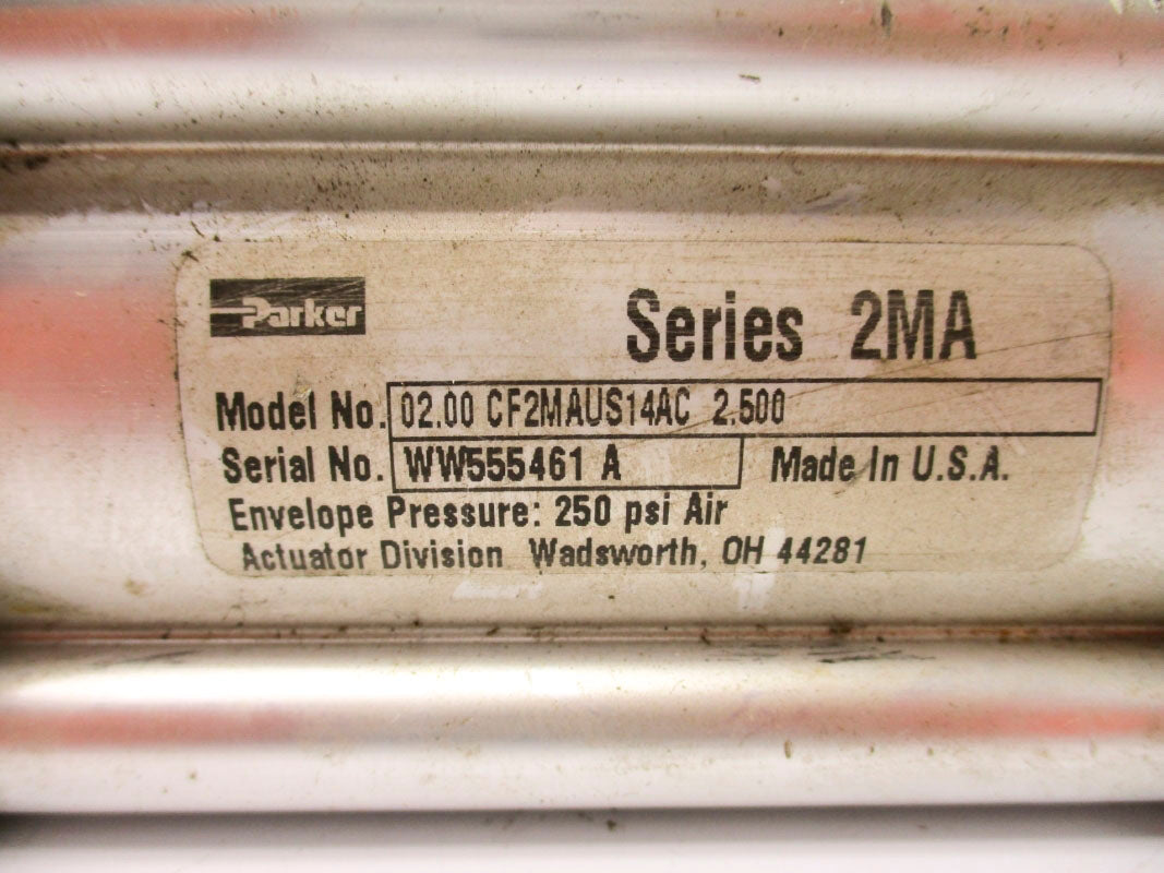 PARKER 02.00CF2MAUS14AC2.500 SER. 2MA 250PSI UNMP