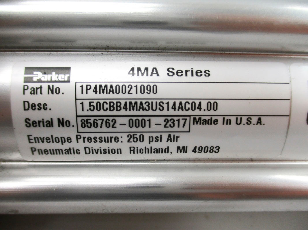 PARKER 1P4MA0021090 1.50CBB4MA3US14AC04.00 250PSI NSNP