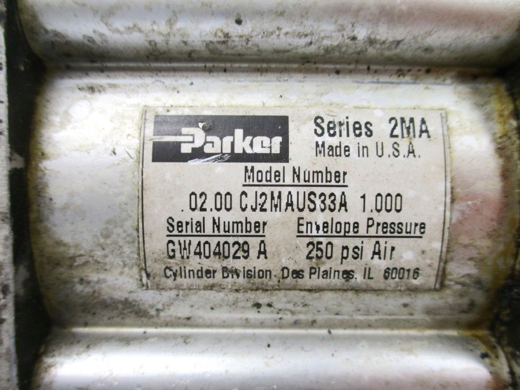 PARKER 02.00CJ2MAUS33A1.000 SER. 2MA 250PSI UNMP