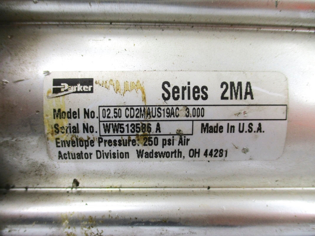 PARKER 02.50CD2MAUS19AC3.000 SER. 2MA 250PSI UNMP