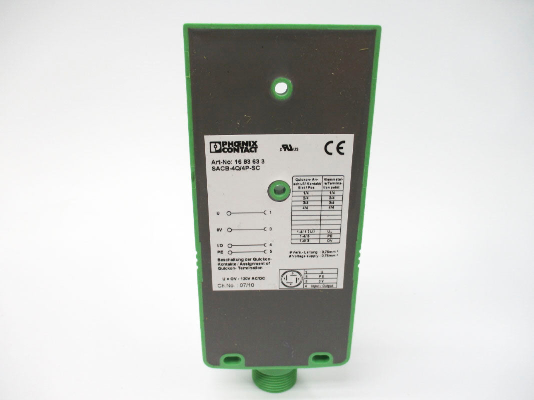 PHOENIX CONTACT SACB-4Q/4P-SC 1683633 120VAC/DC NSMP