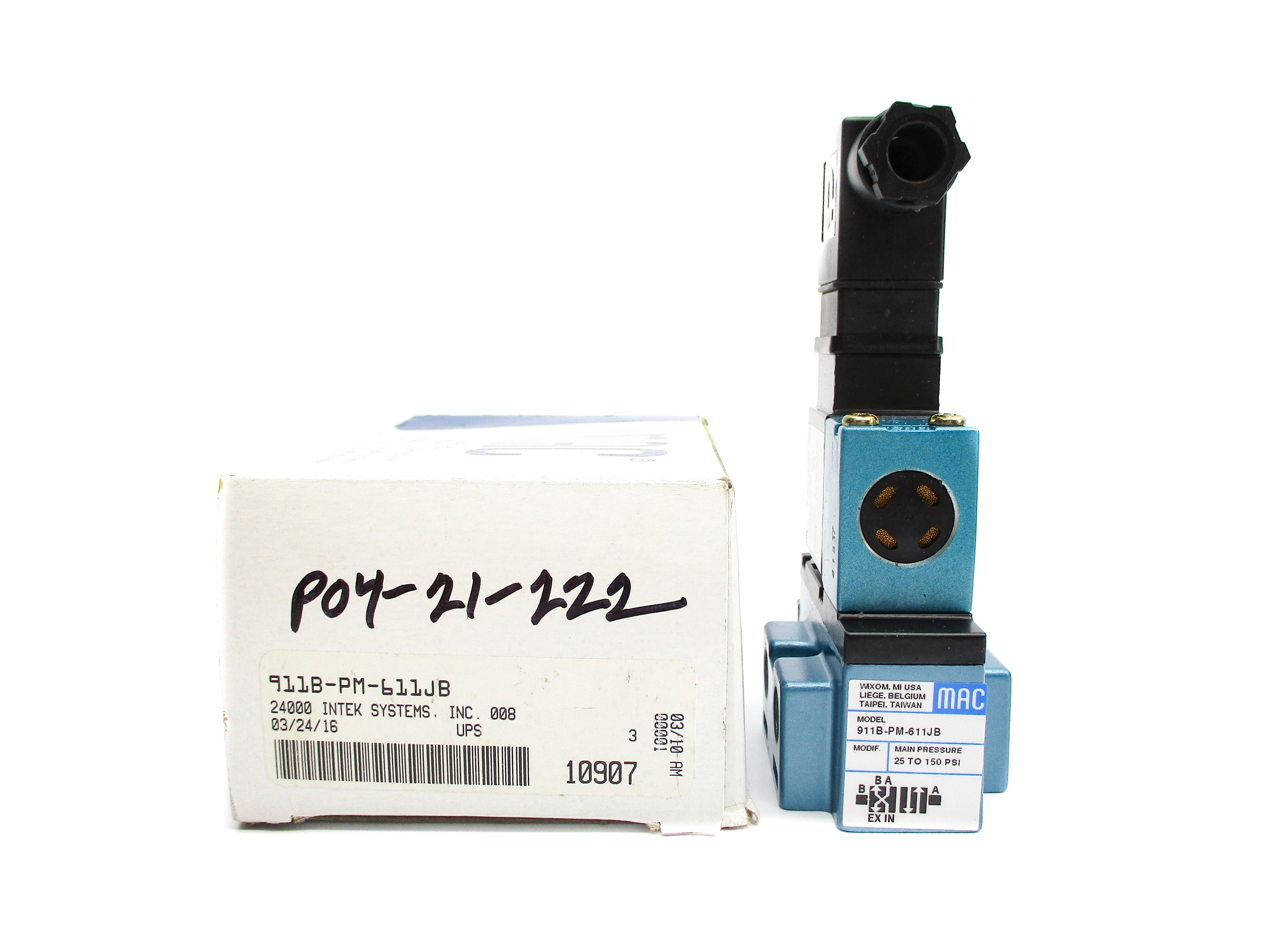 MAC 911B-PM-611JB 25-150PSI 24VDC NSMP
