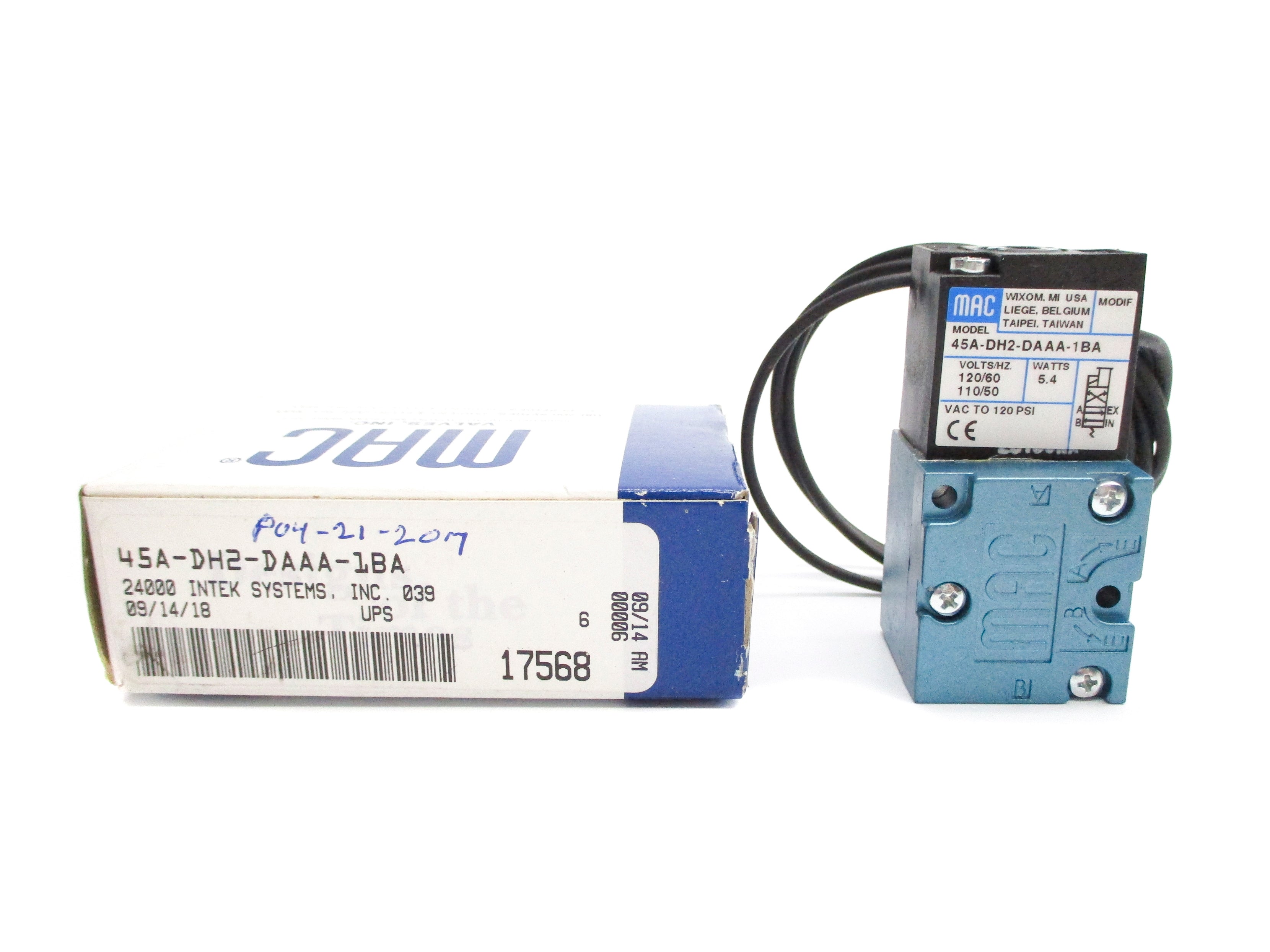 MAC 45A-DH2-DAAA-1BA 120PSI 120/110V NSMP
