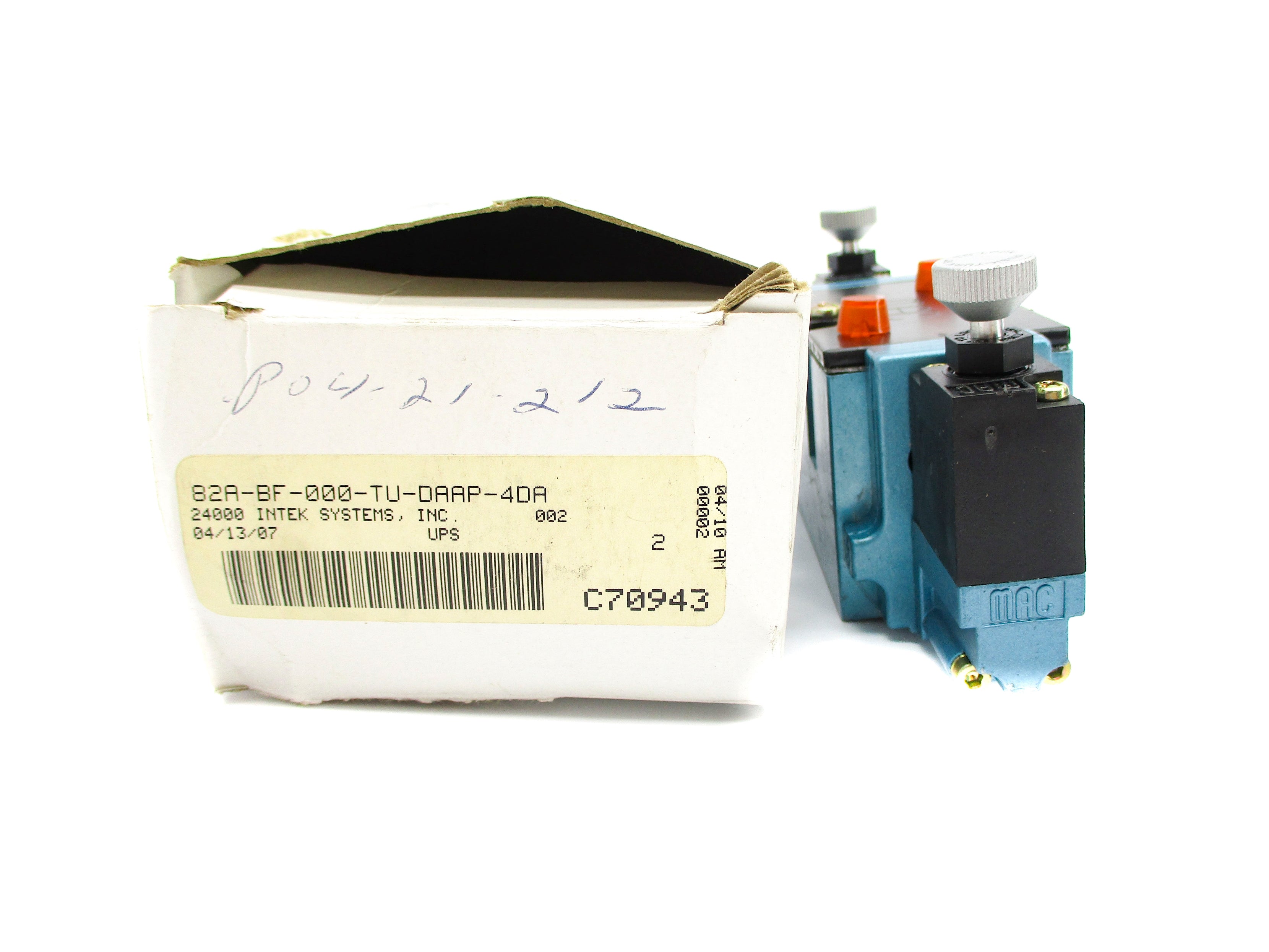 MAC 82A-BF-000-TU-DAAP-4DA 150PSI 110/120V NSMP
